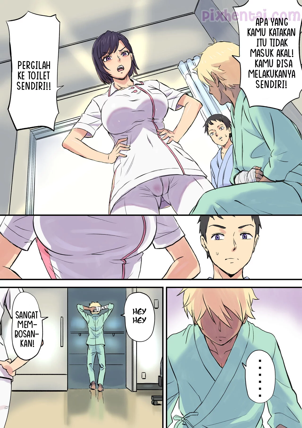 Komik hentai xxx manga sex bokep Milf Nurse Cuckolded on the Bed Next Door 6